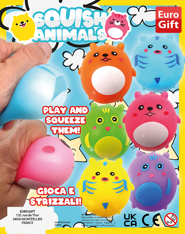 Squishy Animaux en capsule 55mm