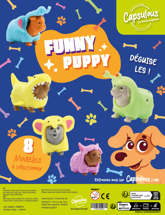 Funny Puppy en Capsule 55mm