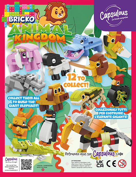 BRICKO ANIMAL KINGDOM CAP 65MM