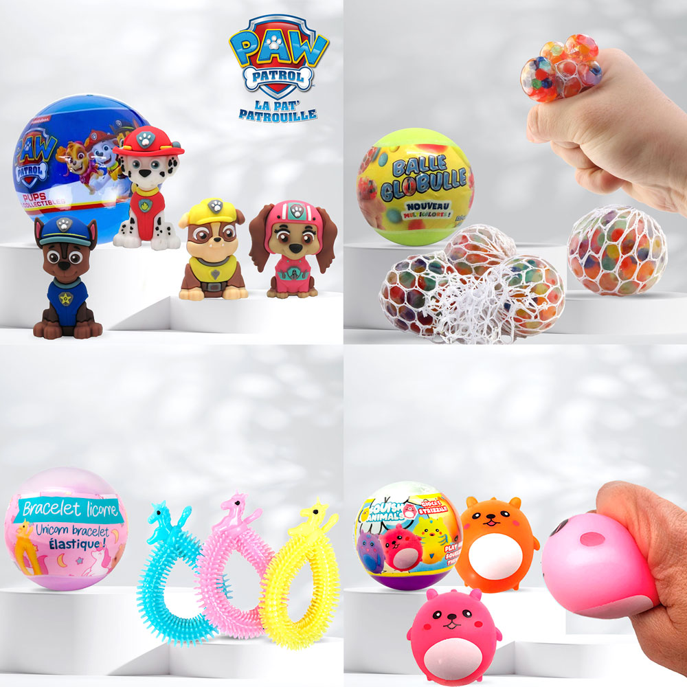 Pack Start & Cash (Bleu et Blanc) - Distributeur + 350 Jouets Capsules Clé en Main