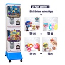 Pack Start & Cash (Bleu et Blanc) - Distributeur + 350 Jouets Capsules Clé en Main