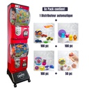 Pack Start & Cash (Rouge et Noir) - Distributeur + 350 Jouets Capsules Clé en Main