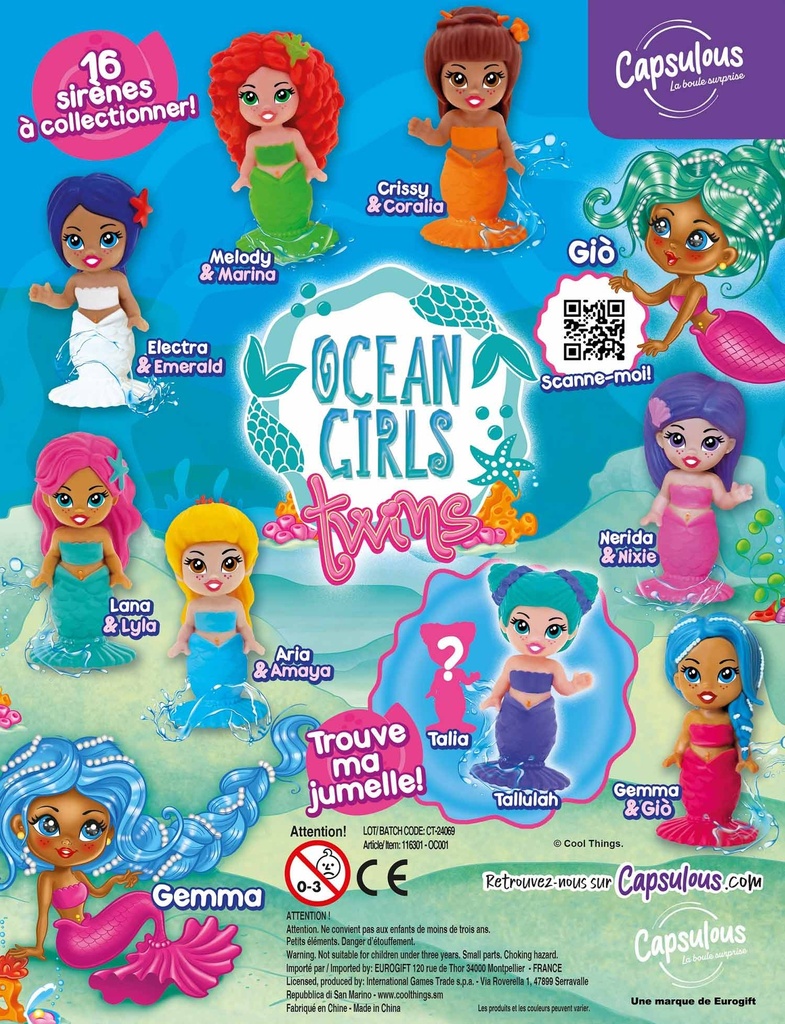 OCEAN GIRL CAPS 50MM