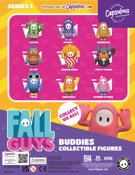 FALL GUYS BUDDIES- CAPS 65MM