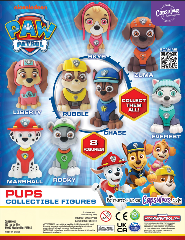 Pat Patrouille Pups en Capsule 65mm
