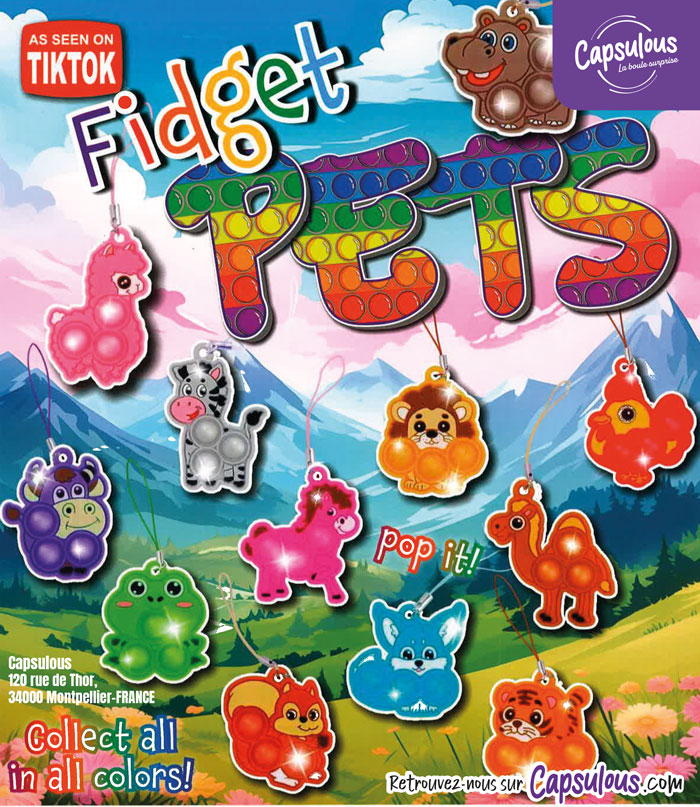 Pop-it Animaux - Capsule 57mm