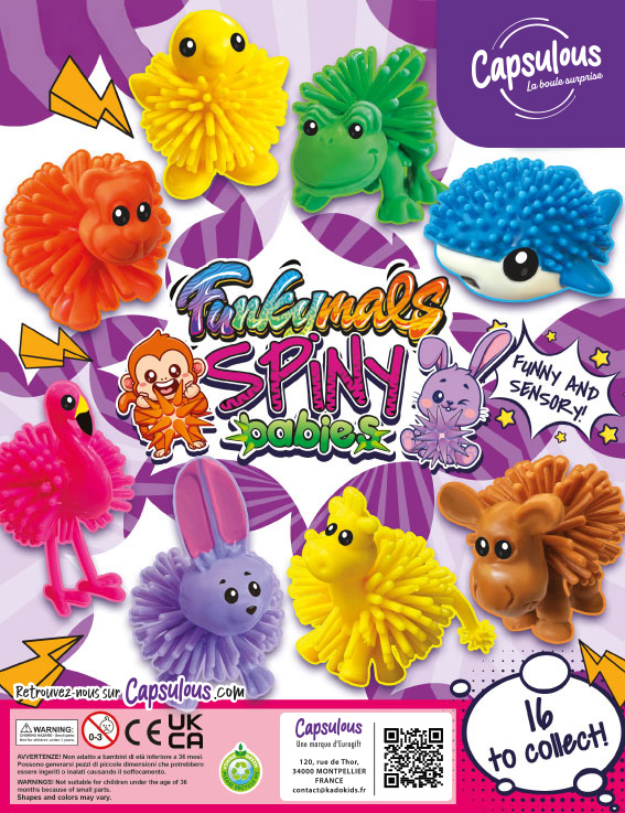 Funkymals Spiny Babies- Capsule 50mm