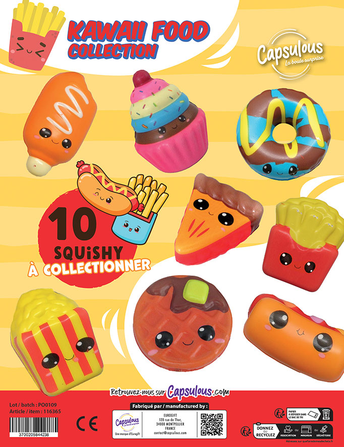 Kawai food squishy slow'n rise - caps 60mm