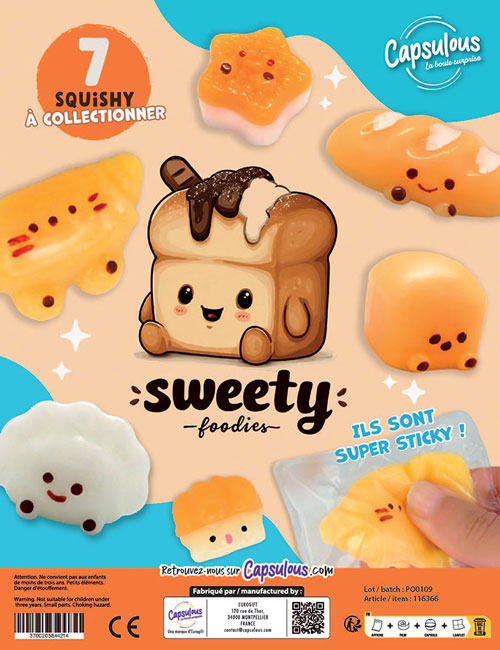 sweety foodies squishy - caps 60mm