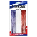 Rideau foil tricolore Bleu Blanc Rouge 200x100 cm