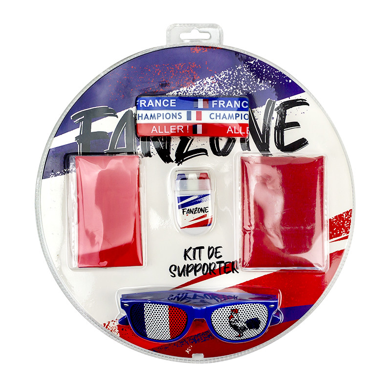 Kit supporter Bleu Blanc Rouge