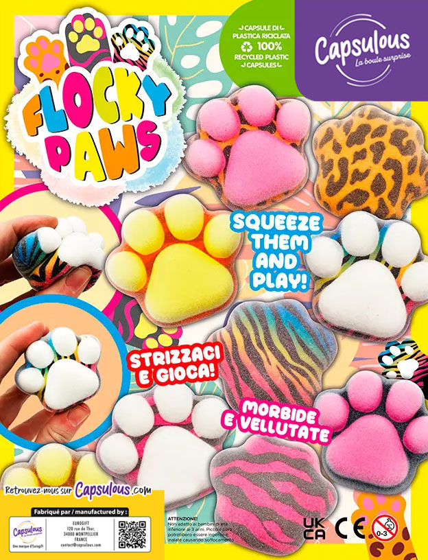 Flocky Paws - Caps 65mm