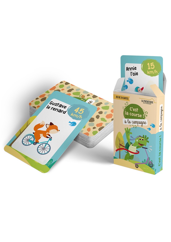 JEU DE 24 CARTES  - Bataille animaux LA PATATERIE