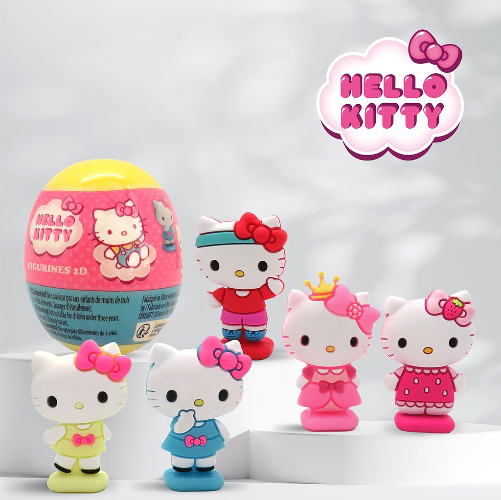 Figurines 2D Hello Kitty en Capsule 50mm