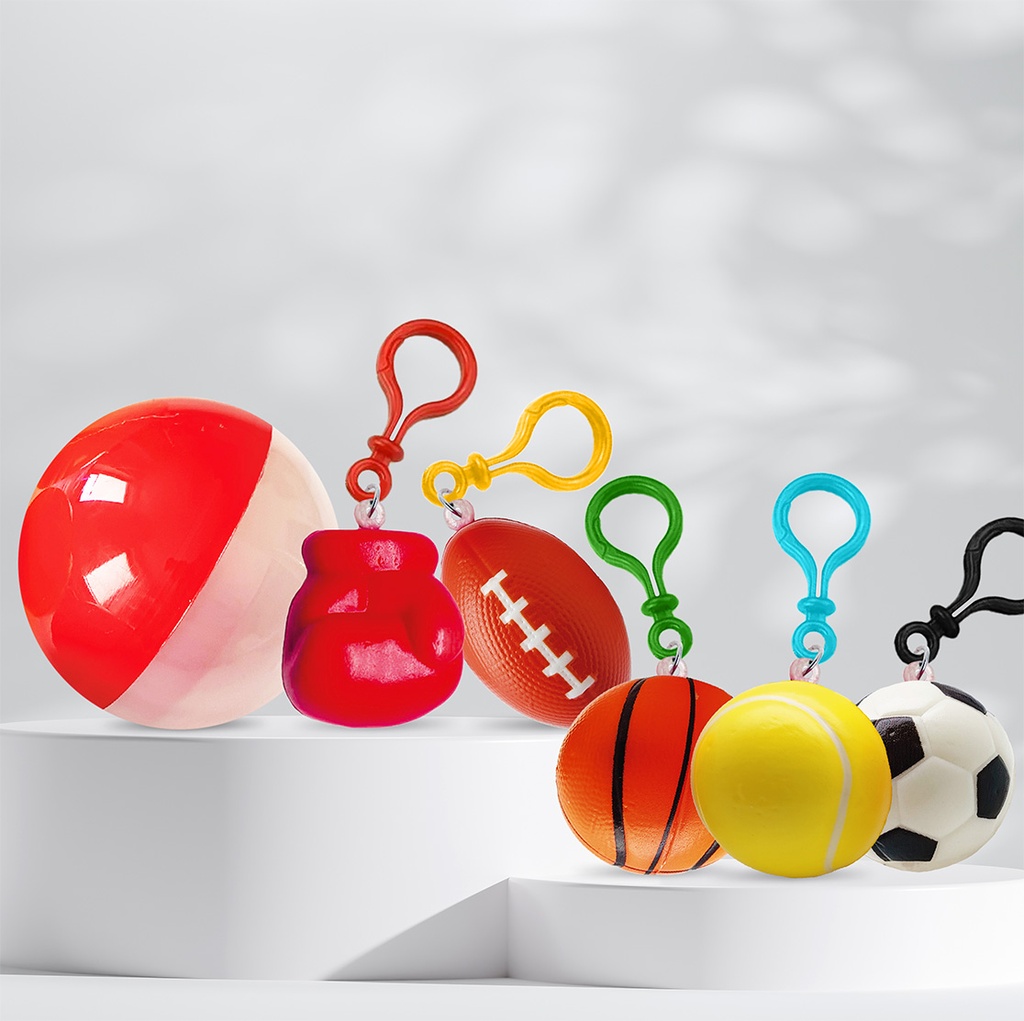 Porte-clés Balles de sports - Capsule 55mm