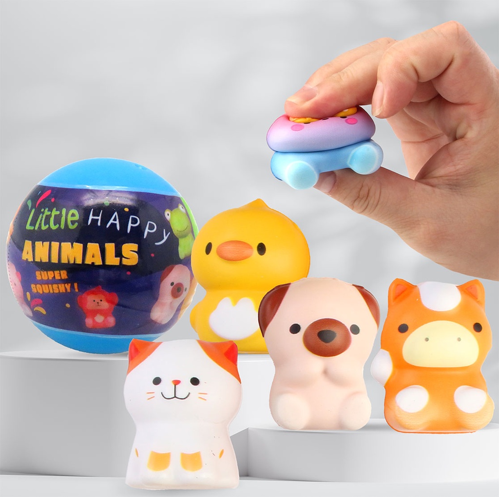 Squishy Animals en Capsule 55mm