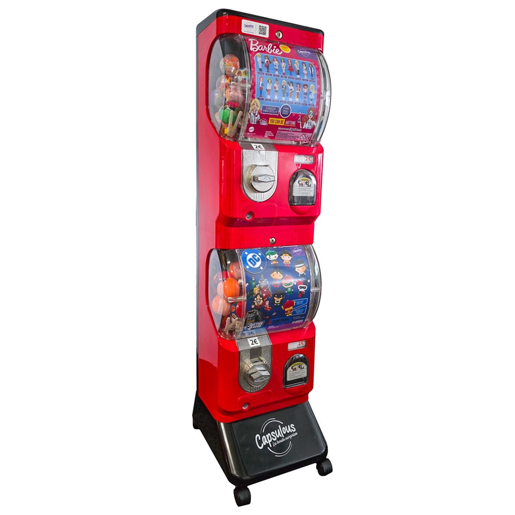 Distributeur Capsulous de Jouets en Capsules - Rouge/Noir