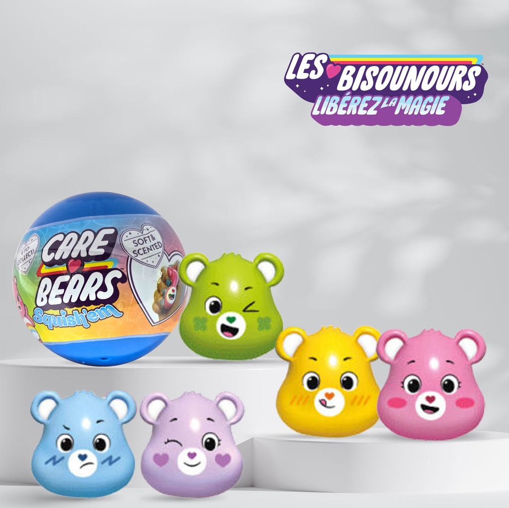 BISOUNOURS CARE BEARS SQUISHEM - CAP 65MM