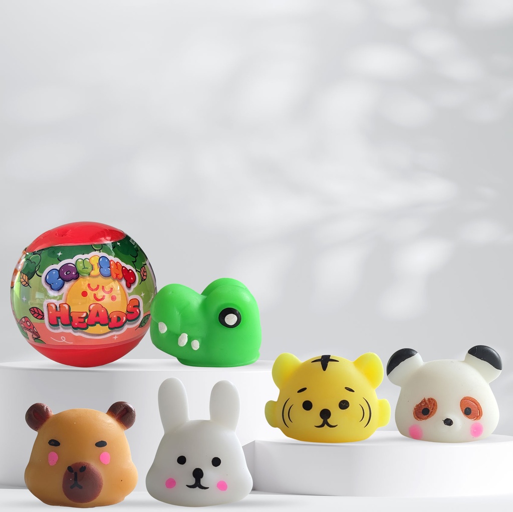 Mochi Squishy heads - Capsule 50mm