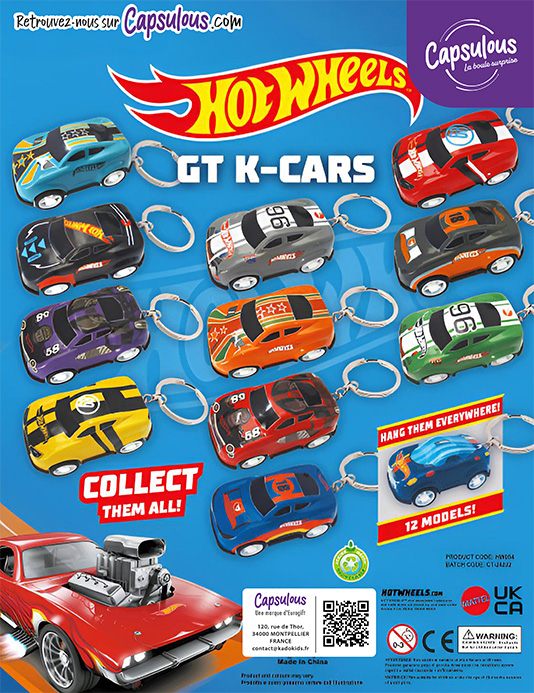 Hot wheels GT K Cars- Capsule 65mm