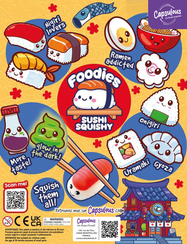 Mochi Foodies sushi - capsule 50mm