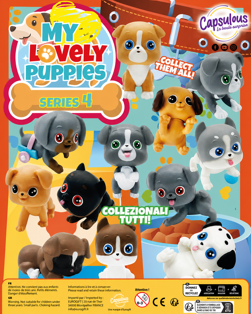 MY LOVELY PUPPIES - Caps 65mm