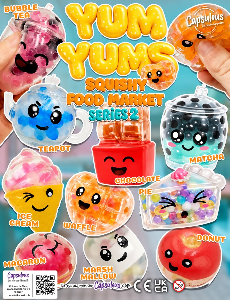 Squishy foodies bubble market col.2 - 50mm
