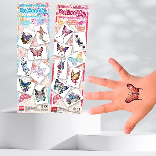 [125045] Tatouages Papillons Paillettes