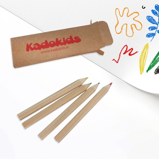 [902210] Boite 4 Crayons de couleur Kadokids