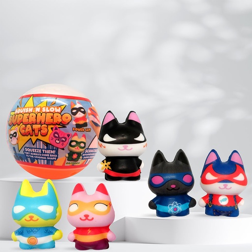 [116315] Squish'n slow SuperHero cats en 55 mm