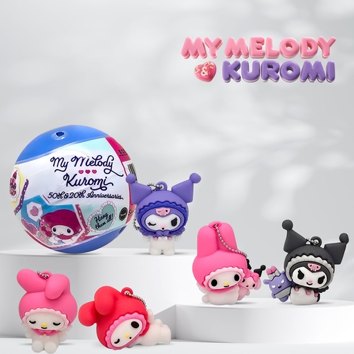 [116335] My Melody & Kuromi Charm - Capsule 50mm