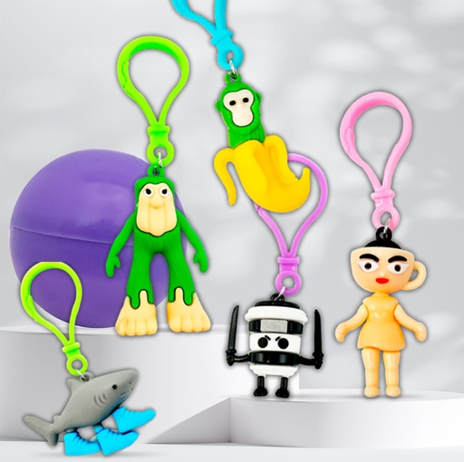 [116369] Brainrot porte clés 3D - Capsules 65mm