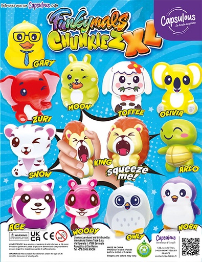 [116389] Funkymals Chunkiez XL - Capsule 90mm