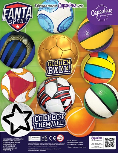 [116390] Fantasport play balls - Capsule 90mm