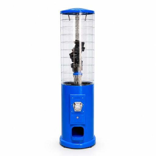 [530046] Distributeur de capsules cylindrique bleu
