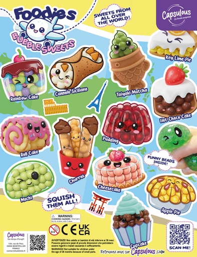 [116411] Squishy foodies Bubble sweet en capsule 50mm
