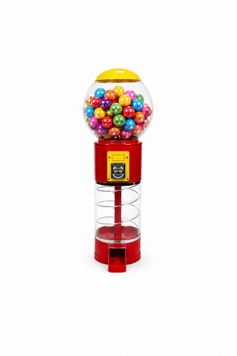 [530009] Distributeur automatique capsules 50mm Globe Rouge et Jaune